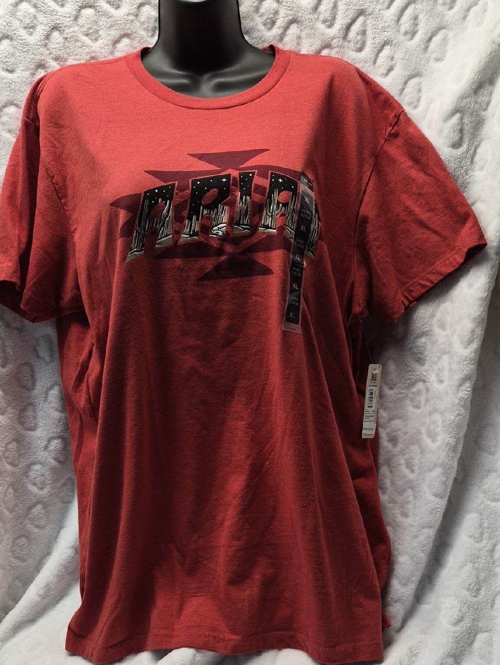 Womens XL ARIAT Rust Red Graphic Desert Tee